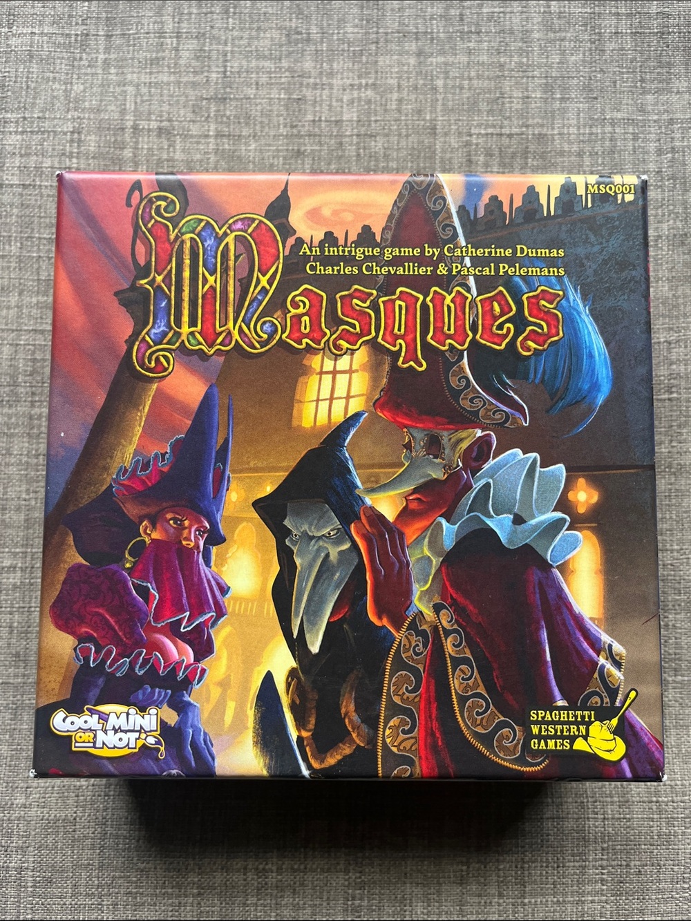 Masques Spaghetti Western Games Intrigue Card Game
